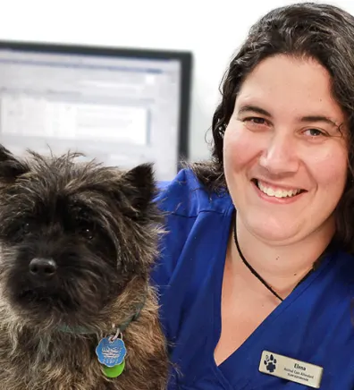 Elena at Blue Cross Animal Hospital